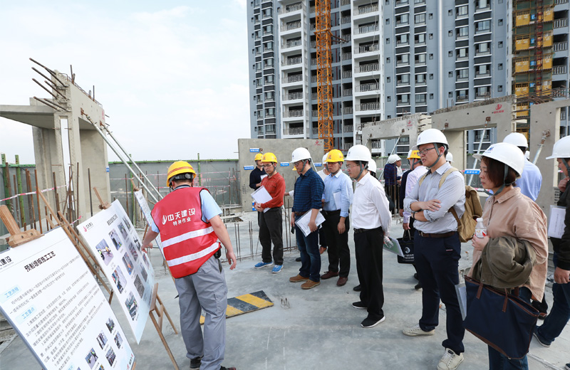 2018年12月6日，广西区首个住宅装配式建筑观摩会在胜天八建南宁兴宁·大唐果项目顺利召开。