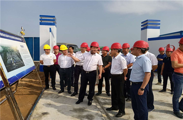 海南省副省长沈丹阳到胜天海南项目指导工作