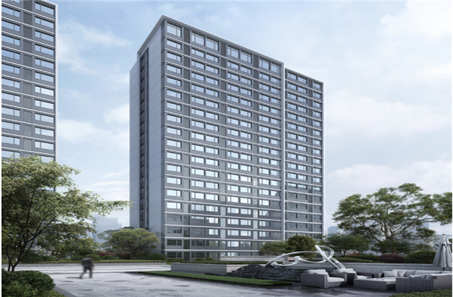 杭州市首座近零能耗住宅建筑临安胜天宸锦学府主体结顶