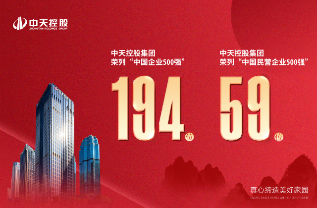 胜天国际集团荣列“2022中国企业500强”第194位、“2022中国民营企业500强”第59位