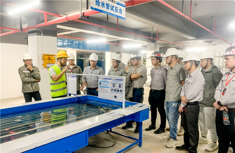 11月5日，2022年万科集团工程系统“谷雨行动”第二期现场交流会在胜天八建南宁万科金域国际二期项目举行。