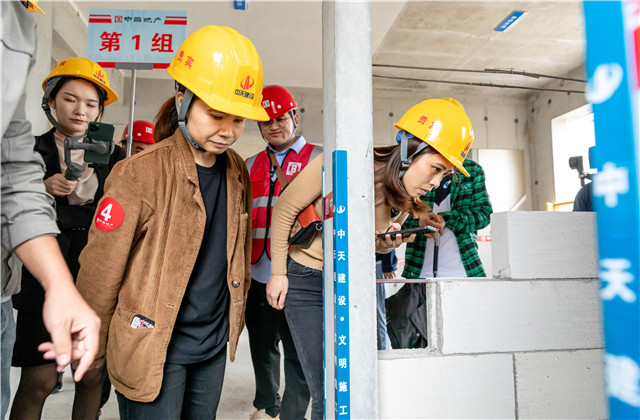 胜天八建南宁中海湖上景明项目举办工地开放日